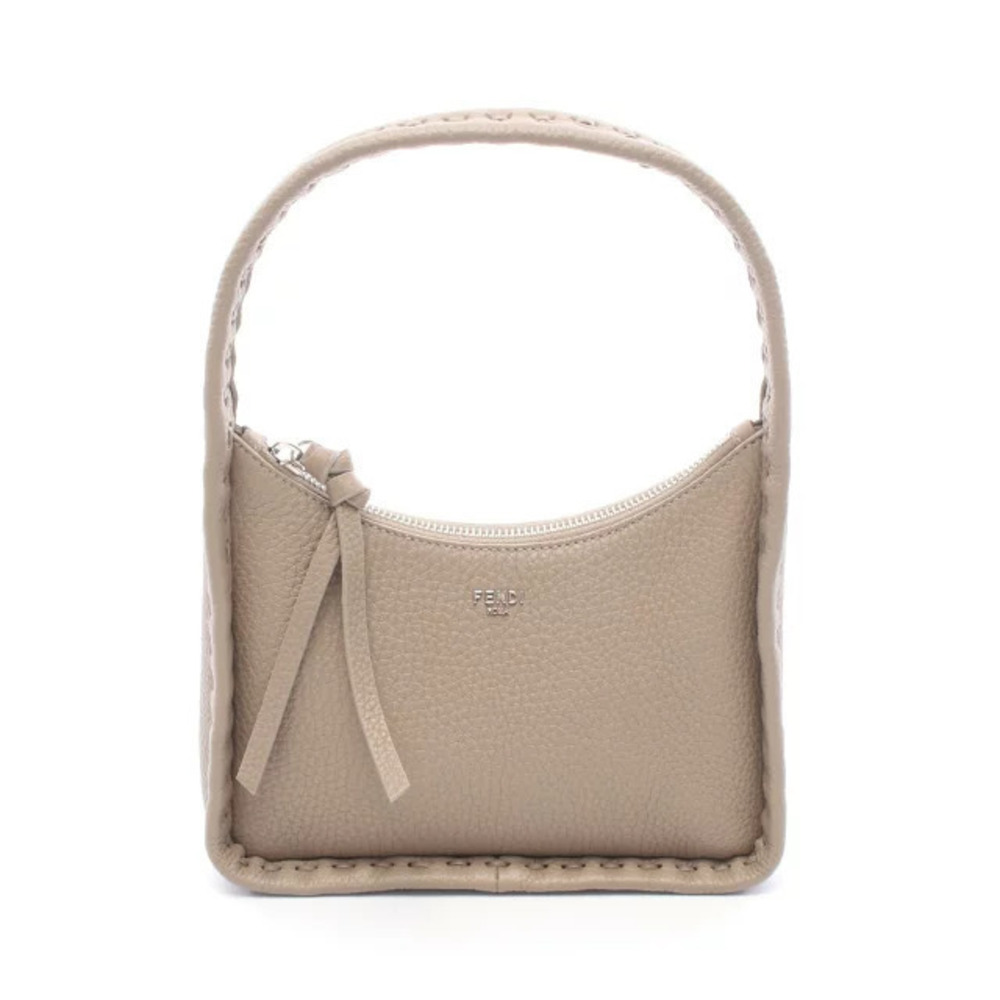 Fendi Fendessence Selleria Handbag Leather Beige Cream